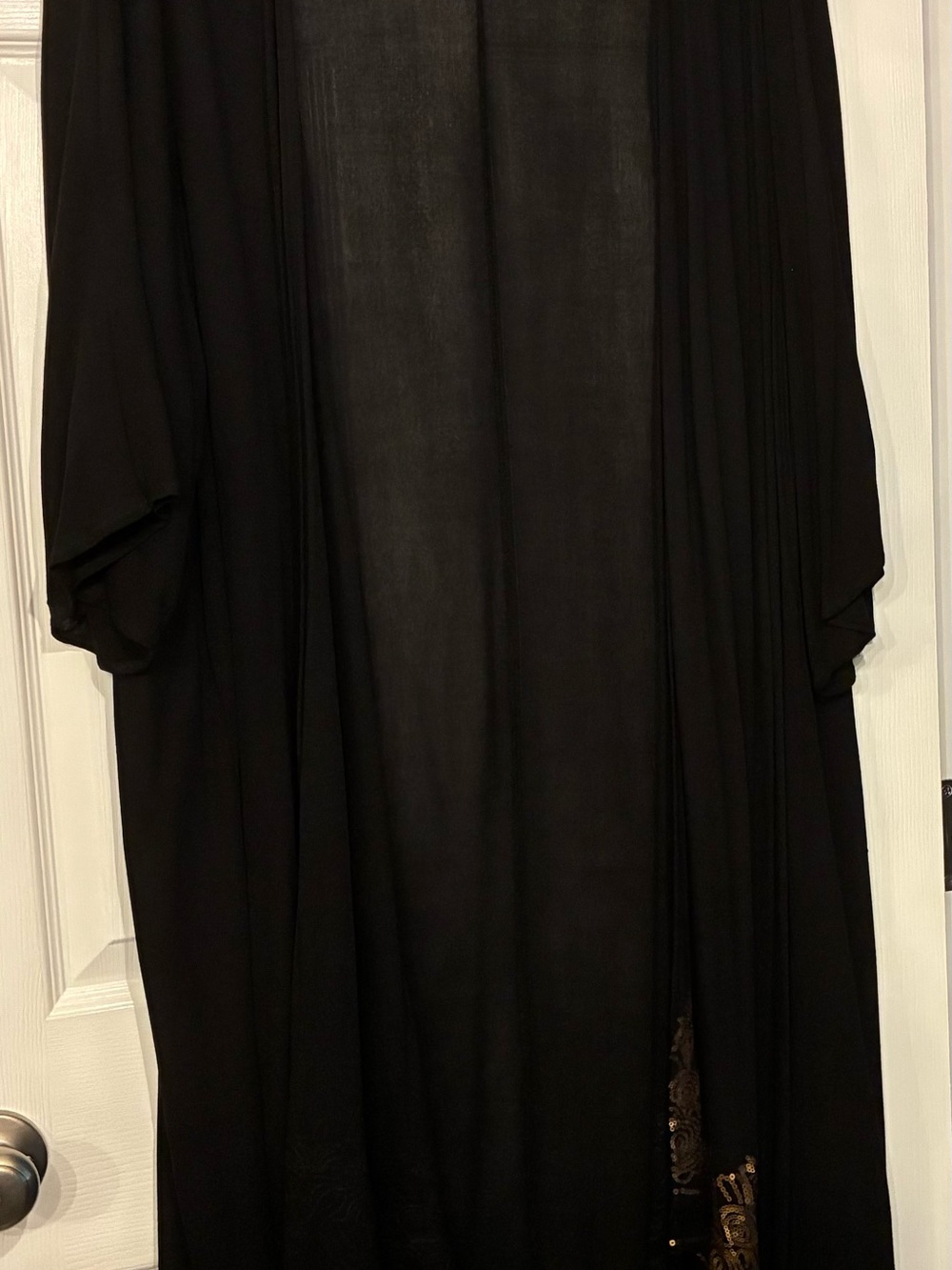 torrid Black Draped Open-Front Kimono